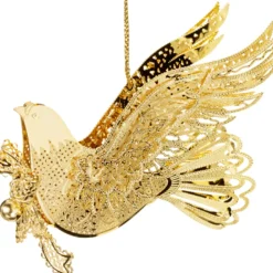 Käthe Wohlfahrt Baumschmuck Aus Messing-Taube, Vergoldet