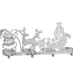 Käthe Wohlfahrt Kerzen & Teelichthalter-Teelichthalter "Rentierschlitten", Silber