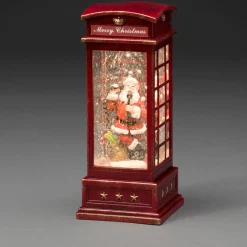KONSTSMIDE Standfiguren-Telefonzelle Mit Weihnachtsmann