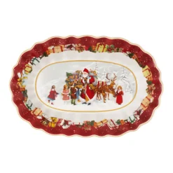 Villeroy & Boch Tischdeko-Toy'S Fantasy Grose Schale Oval, Santa Und Kinder