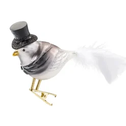 Poesie in Glas Baumschmuck Aus Glas-Vogel-Brautigam