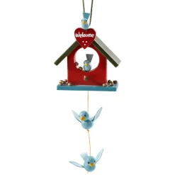Käthes Original Baumschmuck Aus Holz-Vogelhaus "Welcome"