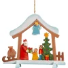 Käthes Original Baumschmuck Aus Holz-Weihnachtsabend