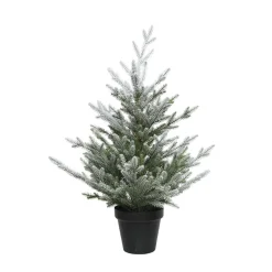 Käthe Wohlfahrt Künstliche Weihnachtsbäume-Weihnachtsbaum Im Topf, Beschneit, 75 Cm