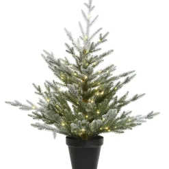 Käthe Wohlfahrt Künstliche Weihnachtsbäume-Weihnachtsbaum Im Topf, Mit Led Beleuchtung, 75 Cm