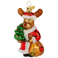 Poesie in Glas Baumschmuck Aus Glas-Weihnachts-Elch