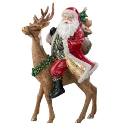 Käthe Wohlfahrt Standfiguren-Weihnachtsmann Auf Rentier