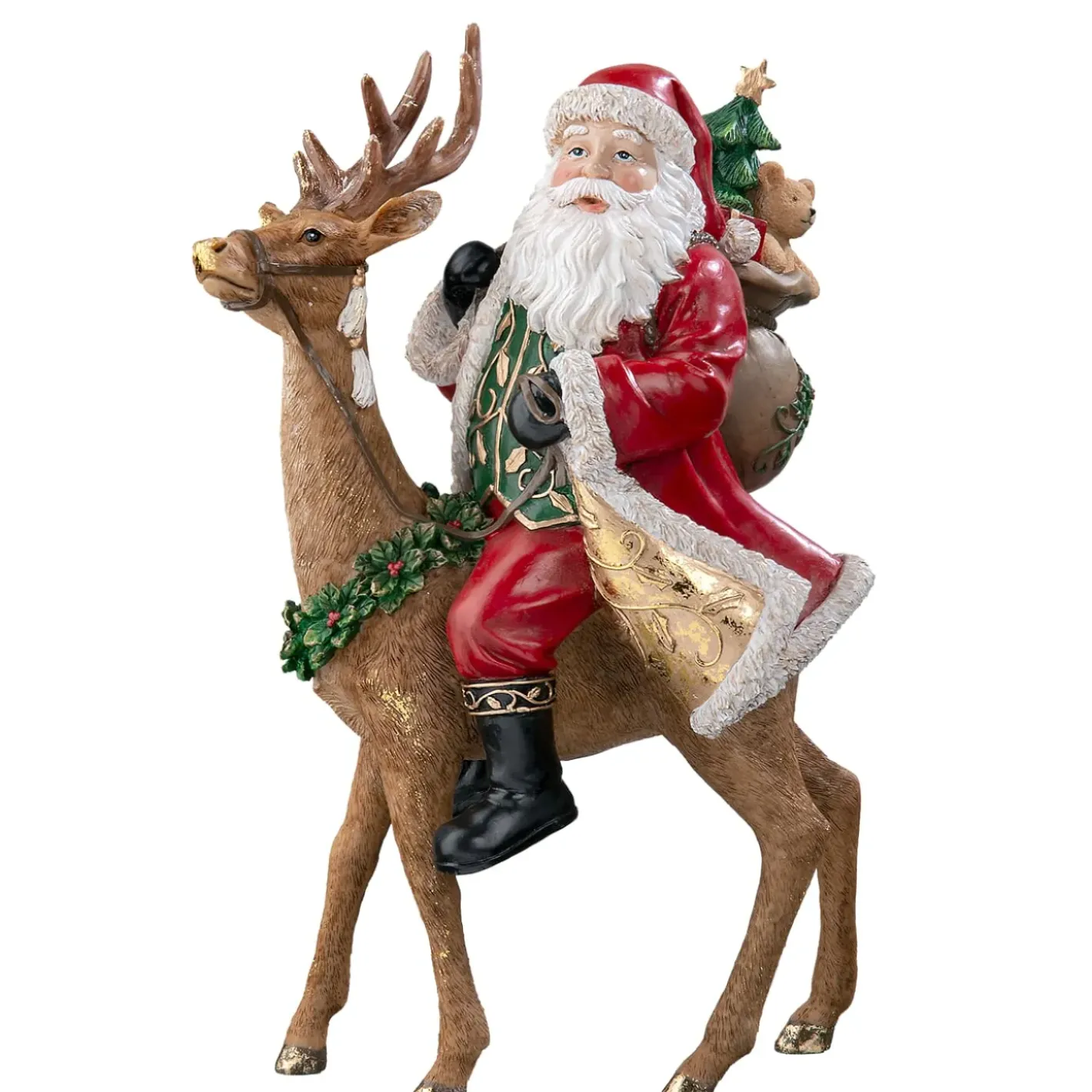 Käthe Wohlfahrt Standfiguren-Weihnachtsmann Auf Rentier