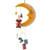 Käthes Original Baumschmuck Aus Holz-Weihnachtsmann Im Mond