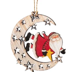 Käthe Wohlfahrt Hängedeko-Weihnachtsmann Im Mond
