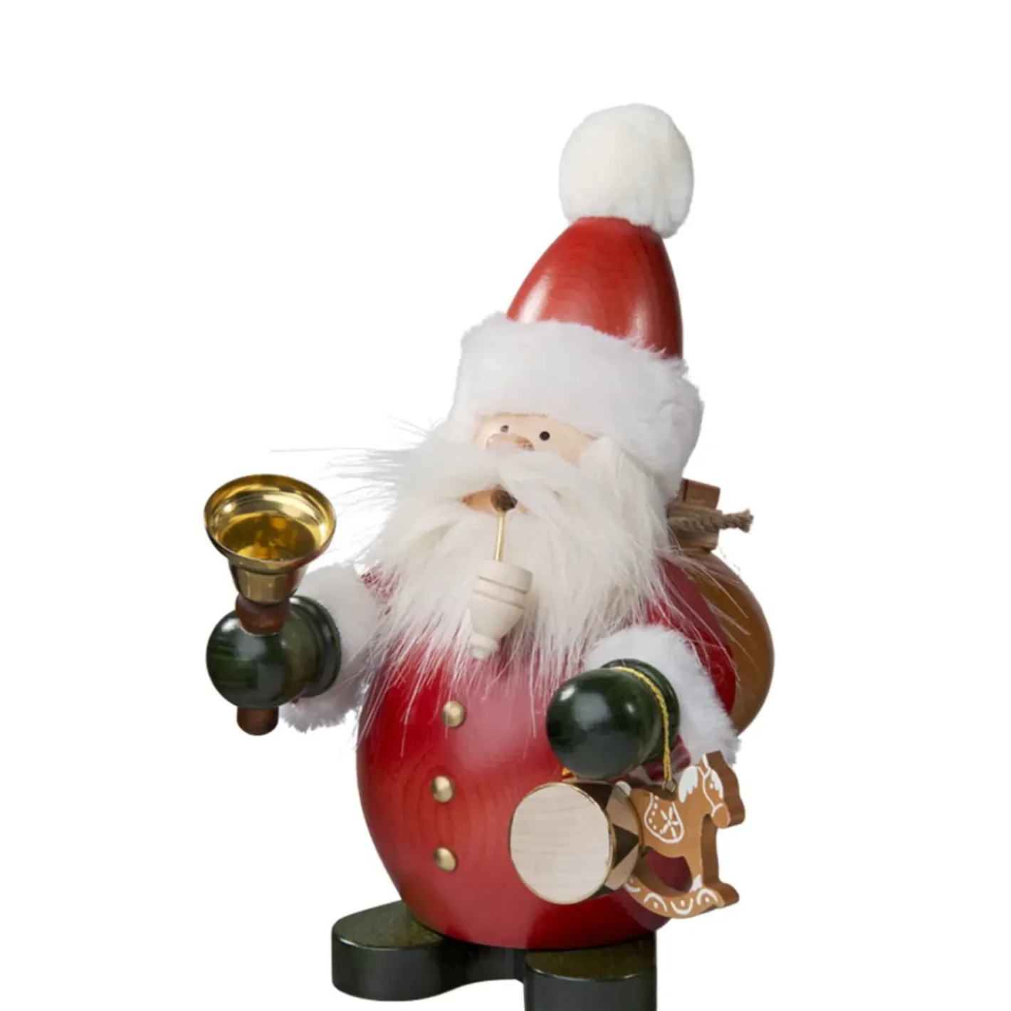 Christian ULBRICHT Räuchermänner-Weihnachtsmann Mit Glocke, Rauchermannchen