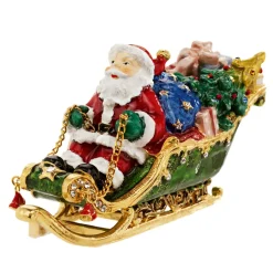 Käthe Wohlfahrt Wohndeko-Weihnachtsmann Mit Schlitten, Schatulle