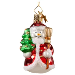 Poesie in Glas Baumschmuck Aus Glas-Weihnachtsschneemann