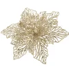 Käthe Wohlfahrt Baumschmuck Aus Kunststoff-Weihnachtsstern Mit Clip, Gold