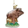 Poesie in Glas Baumschmuck Aus Glas-Wildschweinfamilie