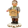 Hubrig Volkskunst Hubrig Miniaturen-Winterkinder Drehorgelspieler