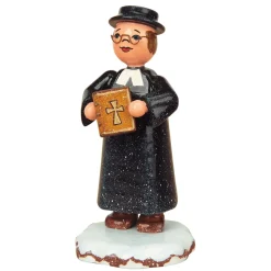Hubrig Volkskunst Hubrig Miniaturen-Winterkinder Herr Pfarrer