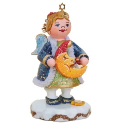 Hubrig Volkskunst Hubrig Miniaturen-Winterkinder Himmelskind "Im Mondschein"