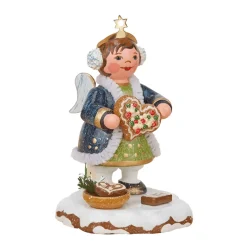 Hubrig Volkskunst Hubrig Miniaturen-Winterkinder Himmelskind "Lebkuchenherzchen"