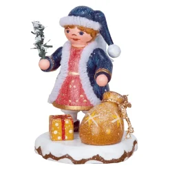 Hubrig Volkskunst Hubrig Miniaturen-Winterkinder Himmelskind "Ein Geschenk Fur Dich"