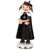 Hubrig Volkskunst Hubrig Miniaturen-Winterkinder Kurrendenmadchen Mit Zopfen Und Buch