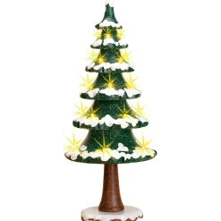 Hubrig Volkskunst Hubrig Miniaturen-Winterkinder Lichterbaum, Elektrisch Beleuchtet