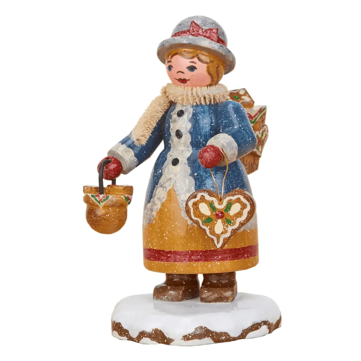 Hubrig Volkskunst Hubrig Miniaturen-Winterkinder Pfefferkuchlerin