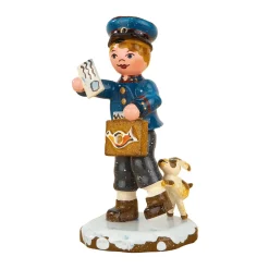 Hubrig Volkskunst Hubrig Miniaturen-Winterkinder Postbote
