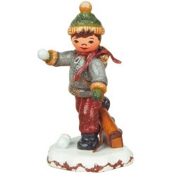 Hubrig Volkskunst Hubrig Miniaturen-Winterkinder Schuljunge