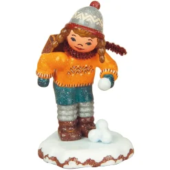 Hubrig Volkskunst Hubrig Miniaturen-Winterkinder Schulmadchen