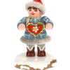 Hubrig Volkskunst Hubrig Miniaturen-Winterkinder Tinchens Lebkuchenherz