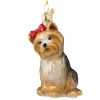 Poesie in Glas Baumschmuck Aus Glas-Yorkshire Terrier
