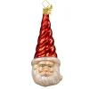 Poesie in Glas Baumschmuck Aus Glas-Zapfen Hl. Nikolaus