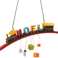 Käthes Original Baumschmuck Aus Holz-Zug "Noel"